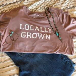 Torrid Dusty Pink 'Locally Grown' Tee